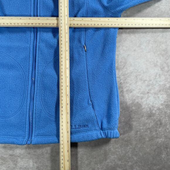 Vintage L.L. Bean Embroidered Logo Blue Soft Cozy Full Zip Sweater - Picture 3 of 6